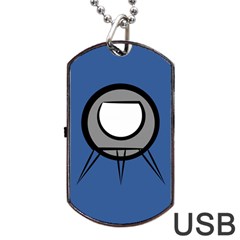 Rocket Ship App Icon Dog Tag Usb Flash (one Side)