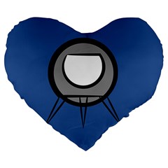 Rocket Ship App Icon Large 19  Premium Heart Shape Cushions by Amaryn4rt