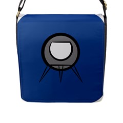 Rocket Ship App Icon Flap Messenger Bag (l)  by Amaryn4rt