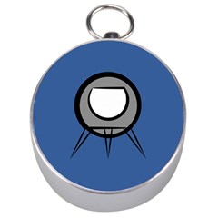 Rocket Ship App Icon Silver Compasses