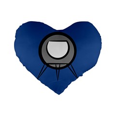 Rocket Ship App Icon Standard 16  Premium Flano Heart Shape Cushions