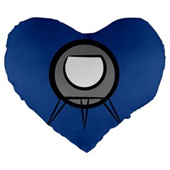 Rocket Ship App Icon Large 19  Premium Flano Heart Shape Cushions