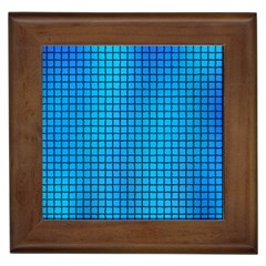 Seamless Blue Tiles Pattern Framed Tiles