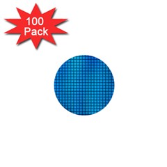 Seamless Blue Tiles Pattern 1  Mini Buttons (100 Pack) 