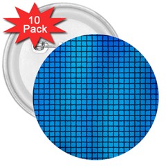 Seamless Blue Tiles Pattern 3  Buttons (10 Pack)  by Amaryn4rt