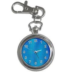 Seamless Blue Tiles Pattern Key Chain Watches