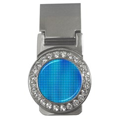 Seamless Blue Tiles Pattern Money Clips (cz) 