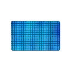 Seamless Blue Tiles Pattern Magnet (name Card)