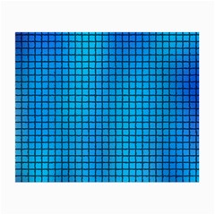 Seamless Blue Tiles Pattern Small Glasses Cloth