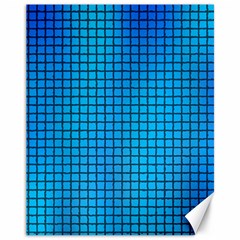 Seamless Blue Tiles Pattern Canvas 11  X 14   by Amaryn4rt