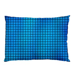 Seamless Blue Tiles Pattern Pillow Case