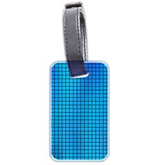 Seamless Blue Tiles Pattern Luggage Tags (two Sides) by Amaryn4rt