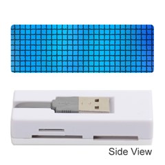 Seamless Blue Tiles Pattern Memory Card Reader (stick) 