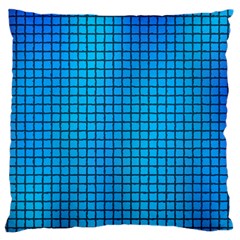 Seamless Blue Tiles Pattern Large Cushion Case (one Side)