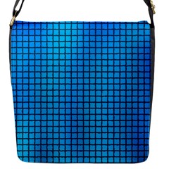 Seamless Blue Tiles Pattern Flap Messenger Bag (s) by Amaryn4rt