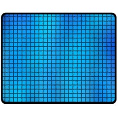 Seamless Blue Tiles Pattern Double Sided Fleece Blanket (medium) 