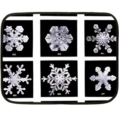 Snowflakes Exemplifies Emergence In A Physical System Double Sided Fleece Blanket (mini)  by Amaryn4rt