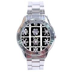 Snowflakes Exemplifies Emergence In A Physical System Stainless Steel Analogue Watch by Amaryn4rt