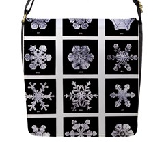 Snowflakes Exemplifies Emergence In A Physical System Flap Messenger Bag (l) 