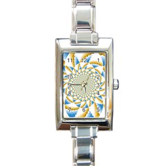 Tech Neon And Glow Backgrounds Psychedelic Art Psychedelic Art Rectangle Italian Charm Watch by Amaryn4rt