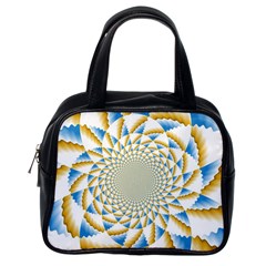 Tech Neon And Glow Backgrounds Psychedelic Art Psychedelic Art Classic Handbags (one Side)