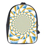 Tech Neon And Glow Backgrounds Psychedelic Art Psychedelic Art School Bags (XL)  Front