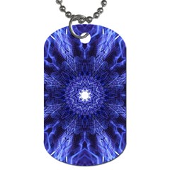 Tech Neon And Glow Backgrounds Psychedelic Art Dog Tag (one Side)