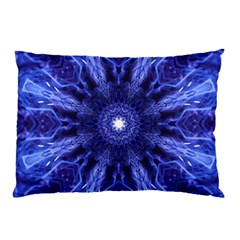 Tech Neon And Glow Backgrounds Psychedelic Art Pillow Case by Amaryn4rt