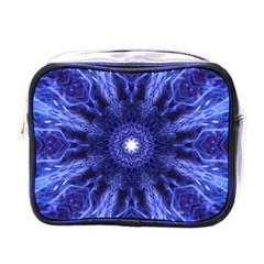 Tech Neon And Glow Backgrounds Psychedelic Art Mini Toiletries Bags by Amaryn4rt