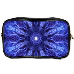 Tech Neon And Glow Backgrounds Psychedelic Art Toiletries Bags 2-side by Amaryn4rt