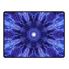 Tech Neon And Glow Backgrounds Psychedelic Art Double Sided Fleece Blanket (small) 