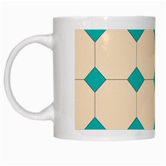 Tile Pattern Wallpaper Background White Mugs