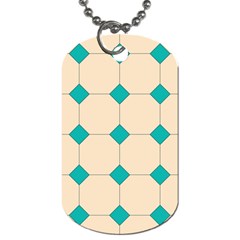 Tile Pattern Wallpaper Background Dog Tag (One Side)