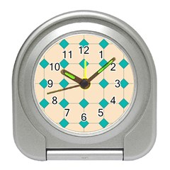 Tile Pattern Wallpaper Background Travel Alarm Clocks