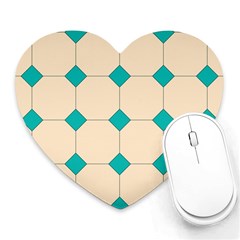 Tile Pattern Wallpaper Background Heart Mousepads