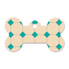 Tile Pattern Wallpaper Background Dog Tag Bone (Two Sides)