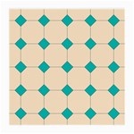 Tile Pattern Wallpaper Background Medium Glasses Cloth (2-Side) Back