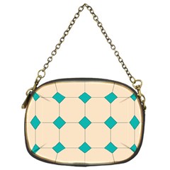 Tile Pattern Wallpaper Background Chain Purses (One Side) 