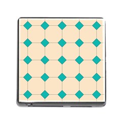 Tile Pattern Wallpaper Background Memory Card Reader (Square)