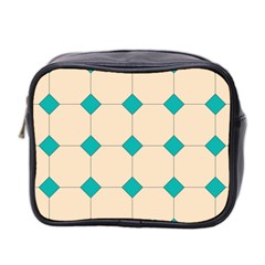 Tile Pattern Wallpaper Background Mini Toiletries Bag 2-Side