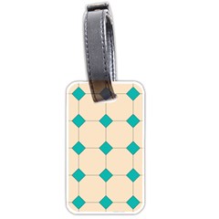 Tile Pattern Wallpaper Background Luggage Tags (Two Sides)