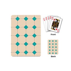 Tile Pattern Wallpaper Background Playing Cards (Mini) 