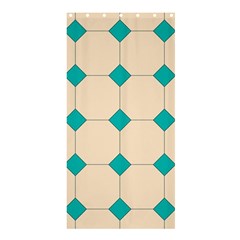 Tile Pattern Wallpaper Background Shower Curtain 36  x 72  (Stall) 