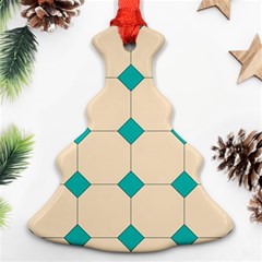 Tile Pattern Wallpaper Background Ornament (Christmas Tree) 