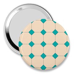 Tile Pattern Wallpaper Background 3  Handbag Mirrors