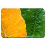 Wet Yellow And Green Leaves Abstract Pattern Large Doormat  30 x20  Door Mat