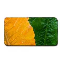 Wet Yellow And Green Leaves Abstract Pattern Medium Bar Mats by Amaryn4rt