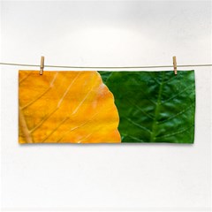 Wet Yellow And Green Leaves Abstract Pattern Cosmetic Storage Cases by Amaryn4rt