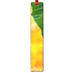 Wet Yellow And Green Leaves Abstract Pattern Large Book Marks Front