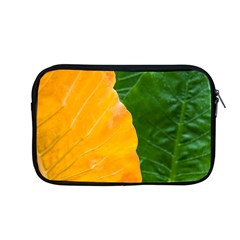 Wet Yellow And Green Leaves Abstract Pattern Apple Macbook Pro 13  Zipper Case